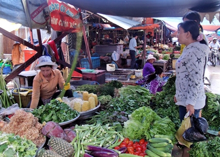 Nhiều loại rau, củ được dùng để nấu món chay tăng giá.  Ảnh: B.Nguyên