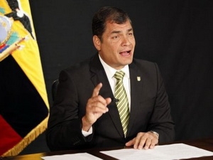 Tổng thống Ecuador Rafael Correa (Nguồn: AFP)