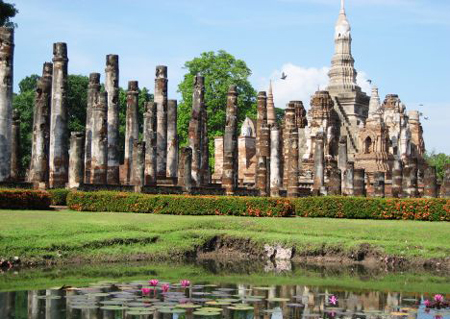 Kinh đô Sukhothai của Thái Lan ngập trong nước