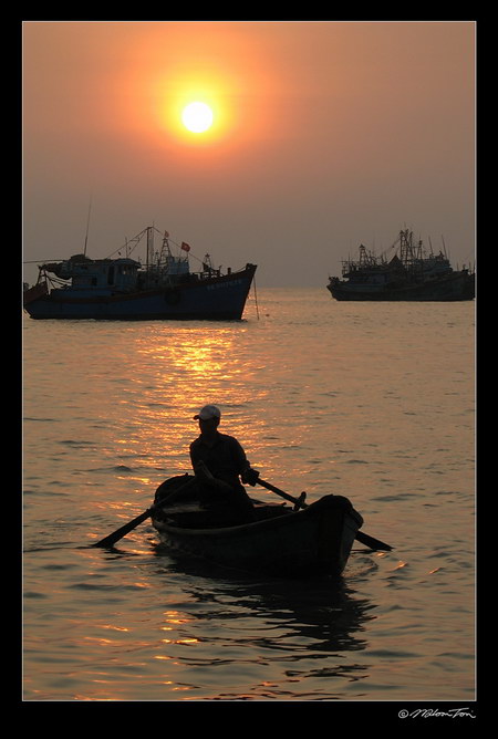 Sunset on the River. By Wilson Tsoi