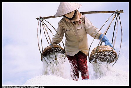 White salt as snow. By Maciej Tomczak