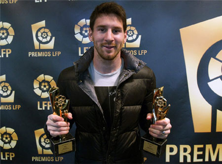 Đánh bại C.Ronaldo, Messi trở thành Cầu thủ xuất sắc nhất La Liga 2011/12