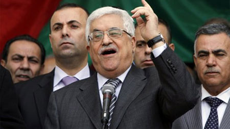 Tổng thống Palestine Abbas phát biểu với báo giới về công bố dự thảo nghị quyết về nâng cấp quy chế tại LHQ