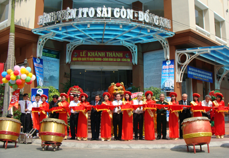 Nghi thức cắt băng khánh thành, khai trương bệnh viện