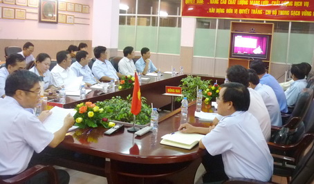Khoảng 40 đại biểu Đồng Nai tham dự hội nghị trực tuyến