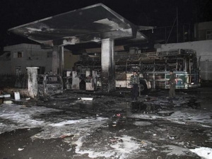 Hiện trường sau vị giao tranh. (Nguồn: Reuters)