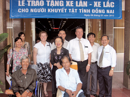 Disabled people get free wheelchairs