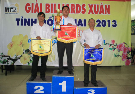 Các cơ thủ đạt thứ hạng nội dung carom 1 băng.