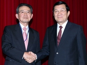 President Truong Tan Sang welcomes Kankeiren Chairman Shosuke Mori