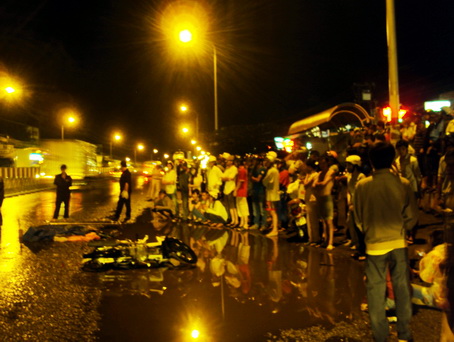 Về quê nghỉ lễ, một nữ thanh niên bị xe tải cán chết