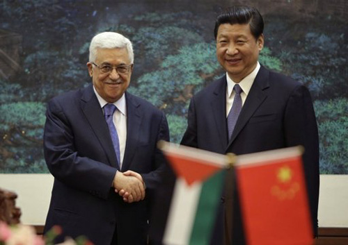 Chủ tịch nước Trung Quốc hội đàm với Tổng thống Palestine
