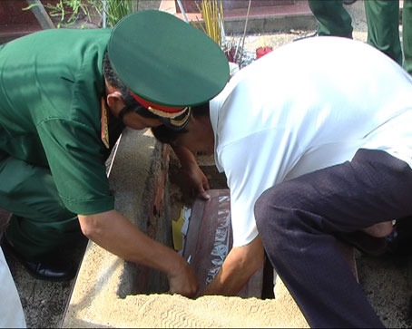 Remains of a martyr found in Xuan Loc district