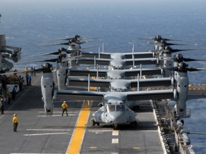 Một phi đội CV-22 Osprey. (Nguồn: USN)