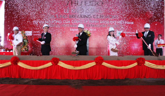  Lễ khởi công mở rộng nhà máy Shiseido Việt Nam.