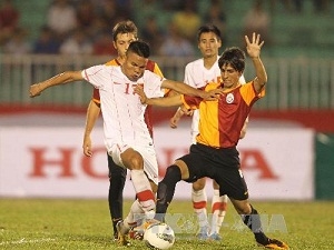 Trước U23 Santos, U23 Việt Nam được dự báo là gặp nhiều khó khăn hơn so với trận đấu gặp U23 Galatasaray (Ảnh: TTXVN)