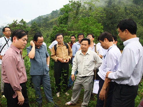 Đoàn Ủy ban Khoa học - công nghệ và môi trường của Quốc hội giám sát thực địa tại nơi dự định xây dựng thủy điện Đồng Nai 6 và 6A.