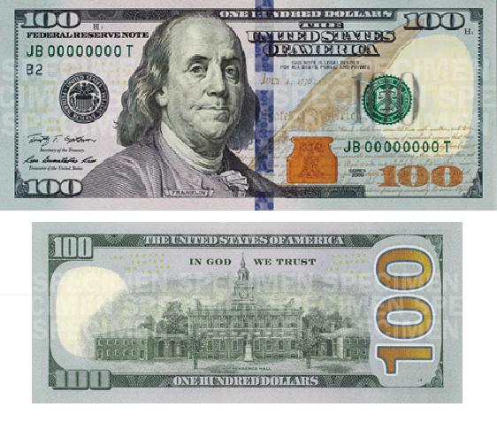 Mỹ lưu hành tờ 100 USD mới