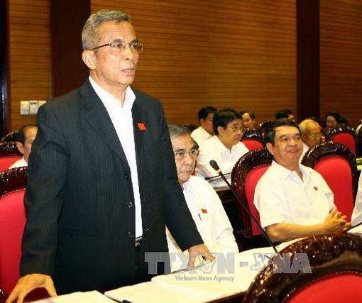 Ông Đặng Ngọc Tùng, đại biểu Quốc hội tỉnh Đồng Nai phát biểu ý kiến tại Kỳ họp