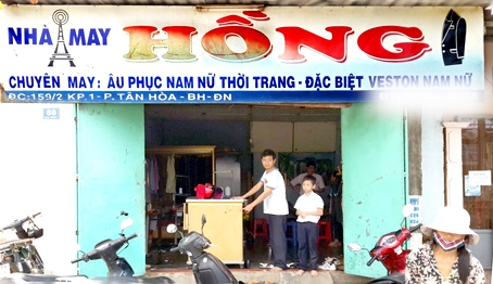 Nhà anh Trần Tấn Hồng, địa điểm bọn côn đồ hăm dọa sẽ đến “xử” đẹp.