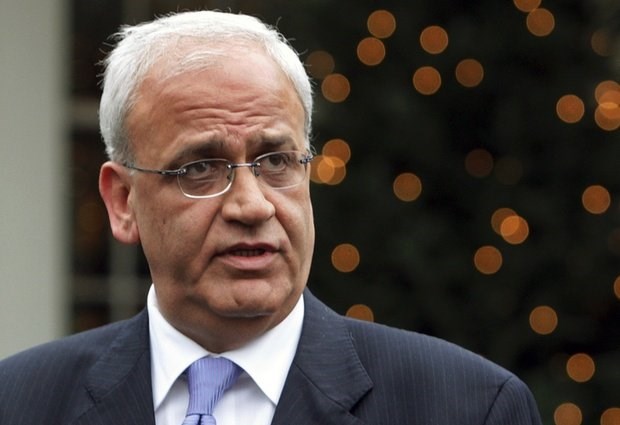 Trưởng đoàn đàm phán Palestine Saeb Erekat. (Nguồn: AP)