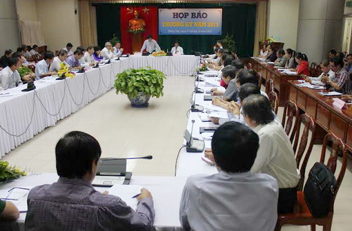 Quang cảnh họp báo 