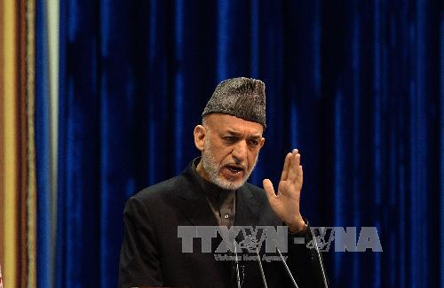 Tổng thống Afghanistan Hamid Karzai.