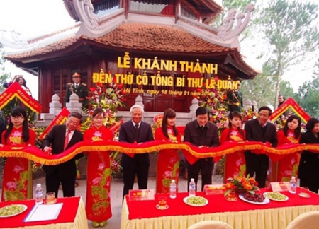 New temple honors late Party General Secretary Le Duan