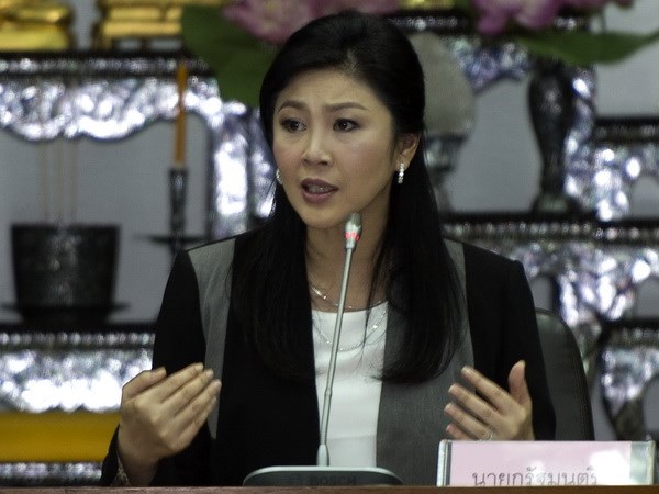 Thủ tướng Thái Lan Yingluck Shinawatra. (Ảnh: AFP/TTXVN)