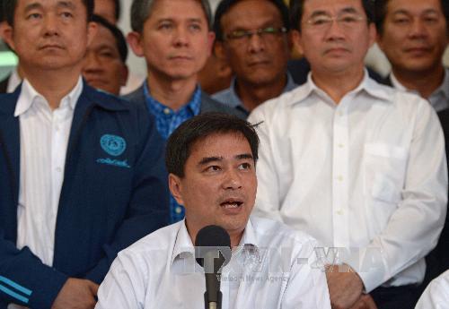 Chủ tịch đảng Dân chủ Abhisit Vejjajiva.(Nguồn: AFP/TTXVN)