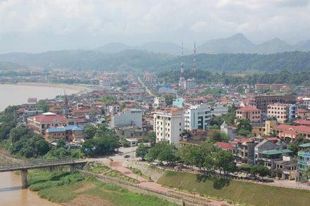 Một góc thành phố trẻ biên giới Lào Cai, nơi có 3 khu phố mới được đặt tên theo tên liệt sỹ tiêu biểu trong chiến tranh bảo vệ biên giới tháng 2/1979