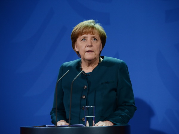 Thủ tướng Đức Angela Merkel tại Berlin ngày 14/2. (Nguồn: AFP/TTXVN)