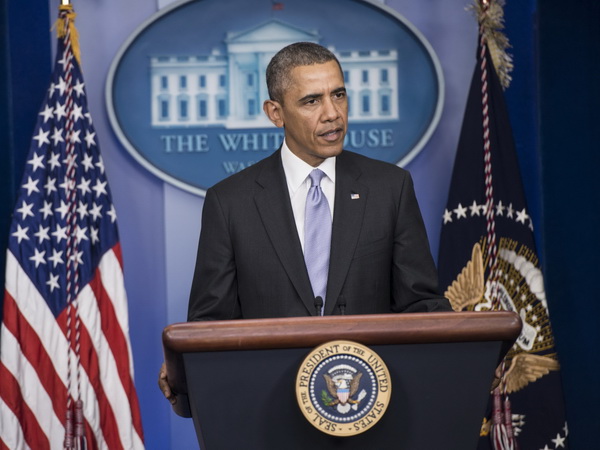 Ông Obama bày tỏ lo lắng trước những báo cáo cho rằng quân đội Nga có mặt ở Ukraine. (Nguồn: AFP/TTXVN)