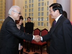 President Sang meets Japanese senator