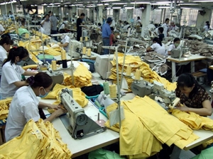 A workshop of the Dong Tien Garment Co. in Dong Nai 