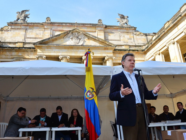 Tổng thống Colombia Juan Manuel Santos. (Nguồn: THX/TTXVN)