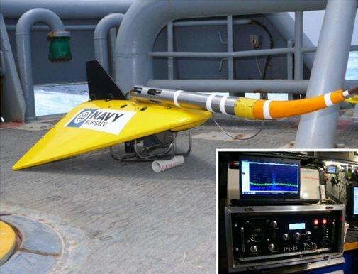 Thiết bị dò tìm hộp đen của Hải quân Mỹ (Nguồn: US Navy)