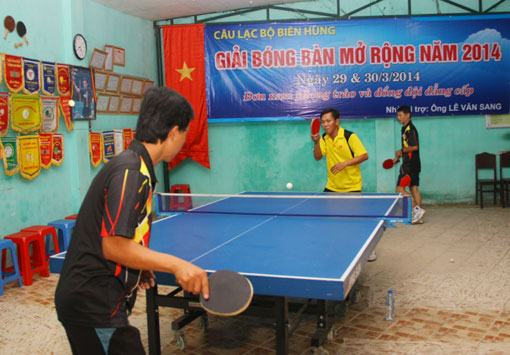 Khai mạc Giải bóng bàn CLB Biên Hùng mở rộng năm 2014