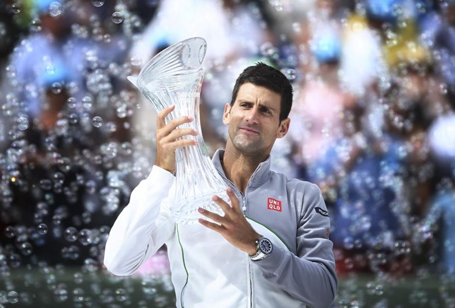 Djokovic lần thứ tư đăng quang tại Miami Masters. (Nguồn: AP)