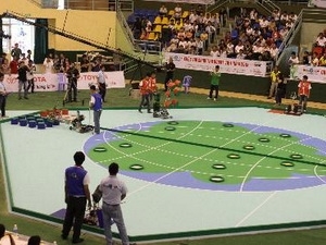Lac Hong University competing at final round of Robocon