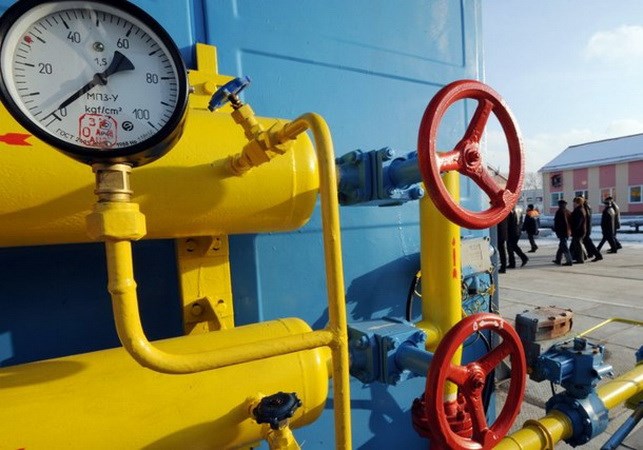 Tập đoàn khí đốt Gazprom của Nga tăng giá khí đốt bán cho Ukraine lên mức 500 USD/1.000 m3. (Ảnh: AFP)