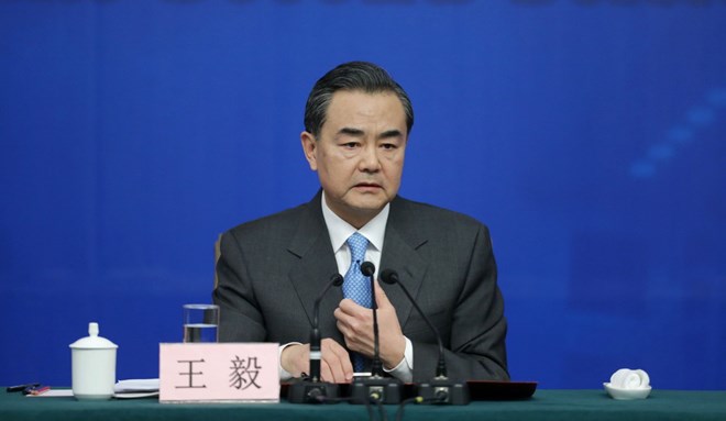 Ngoại trưởng Trung Quốc Vương Nghị. (Ảnh: THX/TTXVN)