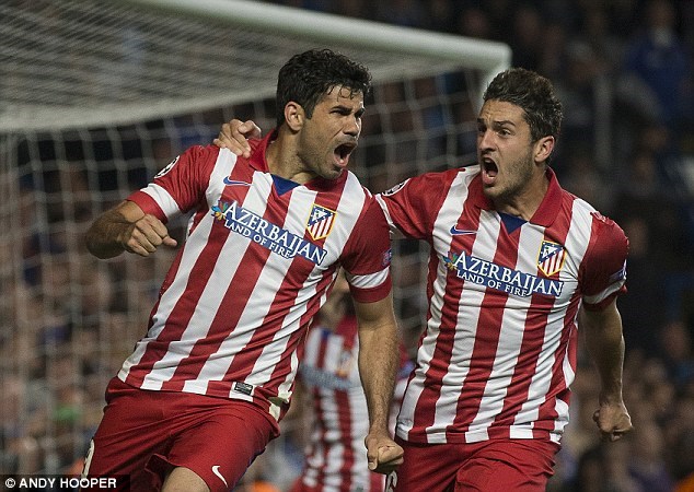 Niềm vui của Costa sau bàn thắng nâng tỷ số. (Nguồn: Daily Mail)
