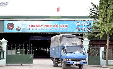 Nhà máy thép Bắc Nam tại xã Tam Phước (TP.Biên Hòa). Ảnh: V.Chính