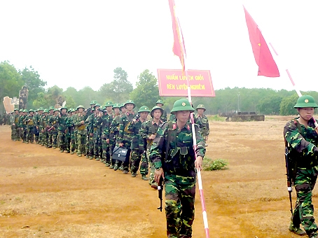 Cán bộ, chiến sĩ Trung đoàn 88 thường xuyên rèn luyện sẵn sàng chiến đấu.