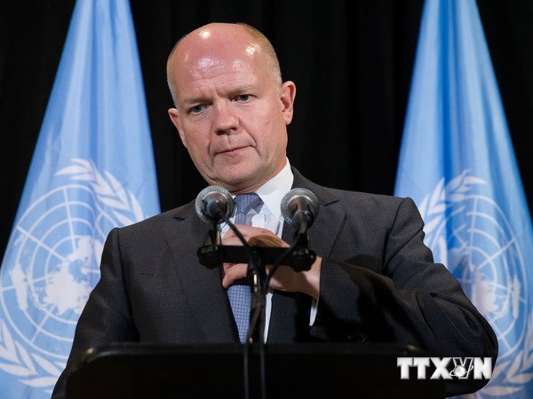 Ngoại trưởng Anh William Hague. (Nguồn: AFP/TTXVN)