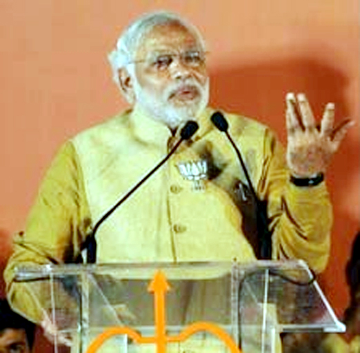 Ông Narendra Modi, đại diện cho đảng BJP
