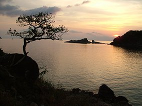 Con Dao Island in the sunset