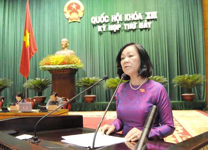 Chu Nhiem UBCVDXHQH Truong Thi Mai - Tbay bc ket qua thuc hien chinh sach, phap luat ve giam ngheo 2005-2012