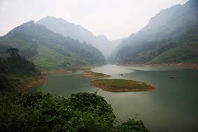 A panoramic view of Gam River 