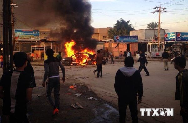 Một vụ đánh bom ở thủ đô Baghdad mới đây. (Ảnh: AFP/TTXVN)